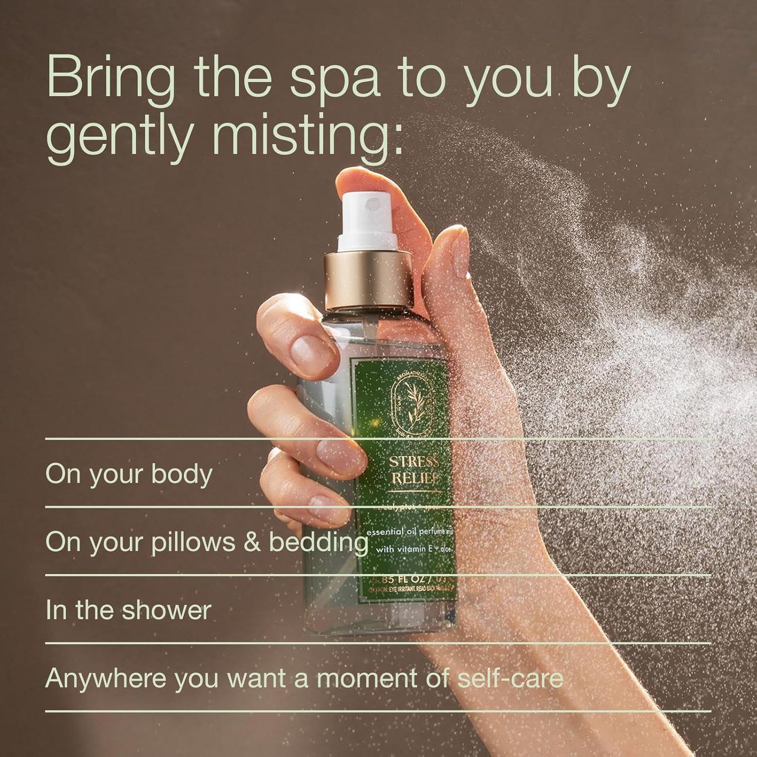 image:imageBath amp Body Works Aromatherapy Eucalyptus Spearmint Essential Oil Mist Body Spray with Vitamin E and Aloe Pillow Spray for Stress Relief 53 fl oz 2 Pack