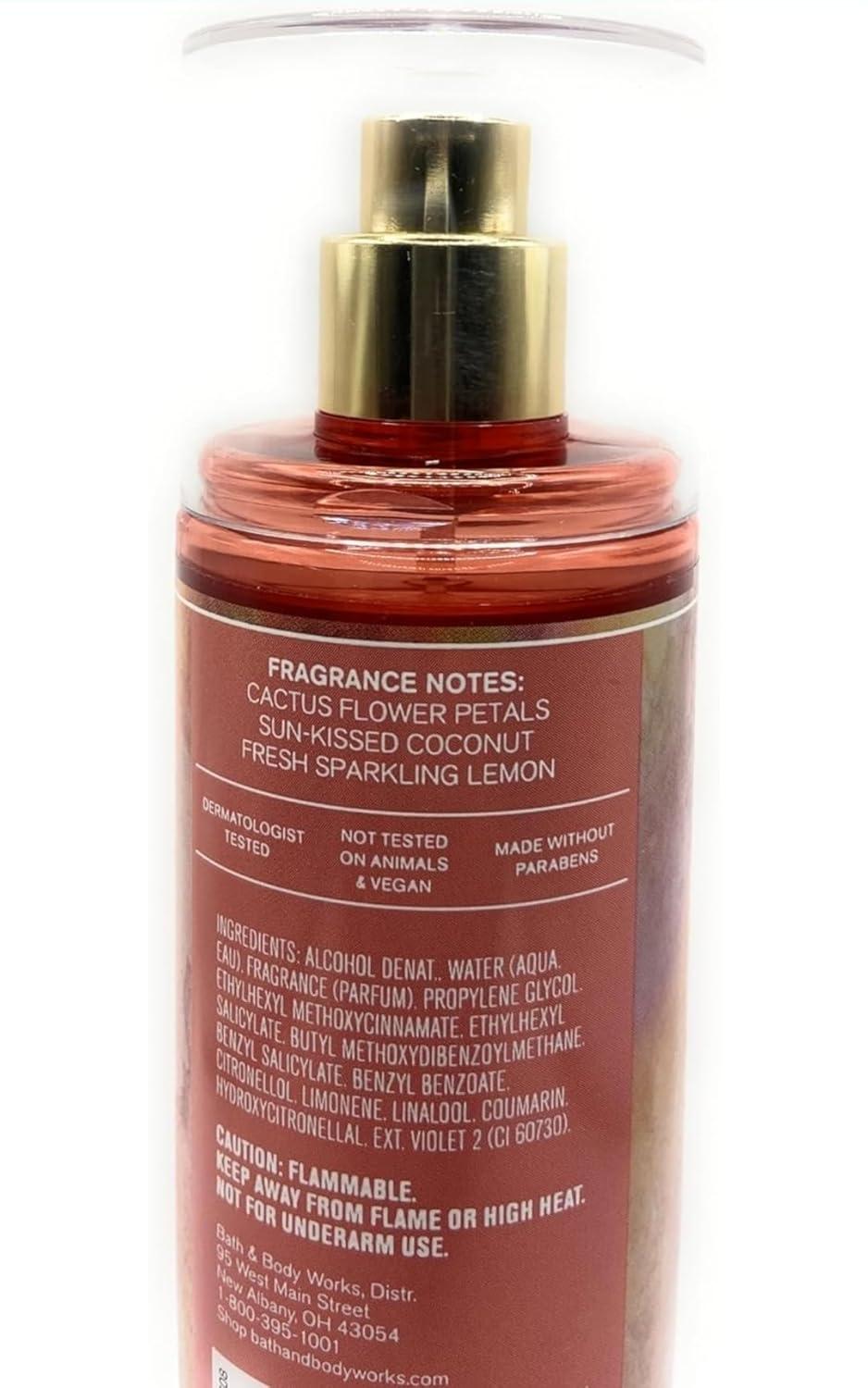 image:imageBath amp Body Works Gingham Gorgeous Fine Fragrance Mist Body Spray amp Perfume for Women LongLasting Personal Fragrance Pink Strawberries Peony Blooms and Peach Nectar Scent 8 fl oz 1 PackCactus Blossom