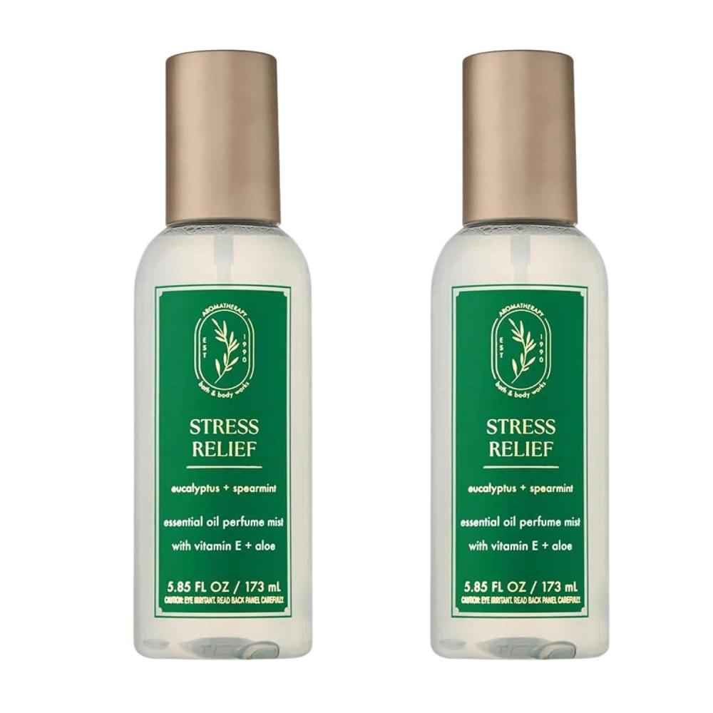 image:imageBath amp Body Works Aromatherapy Eucalyptus Spearmint Essential Oil Mist Body Spray with Vitamin E and Aloe Pillow Spray for Stress Relief 53 fl oz 2 Pack