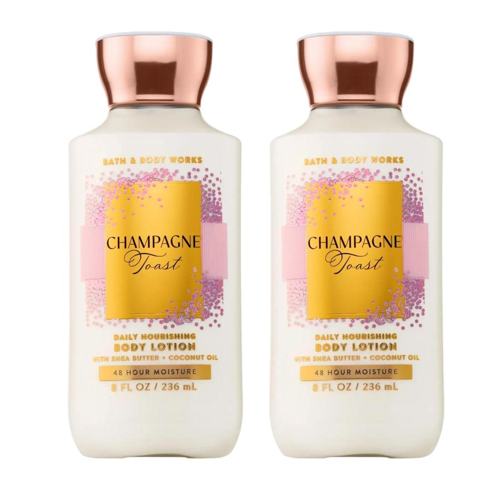 image:imageBath amp Body Works Champagne Toast Body Lotion Lightweight Daily Moisturizer with Shea Butter amp Coconut Oil Bubbly Champagne amp Sparkling Berry Scent 8 fl oz 2 Pack8 Fl Oz Pack of 2