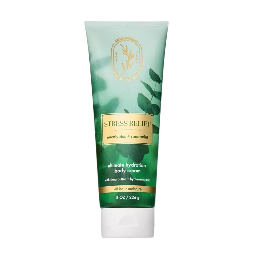 image:imageBath amp Body Works Eucalyptus Spearmint Aromatherapy Body Cream Ultimate Hydration Moisturizer for Stress Relief with Shea Butter amp Hyaluronic Acid for Dry Skin 8 fl oz 1 PackEucalyptus Spearmint