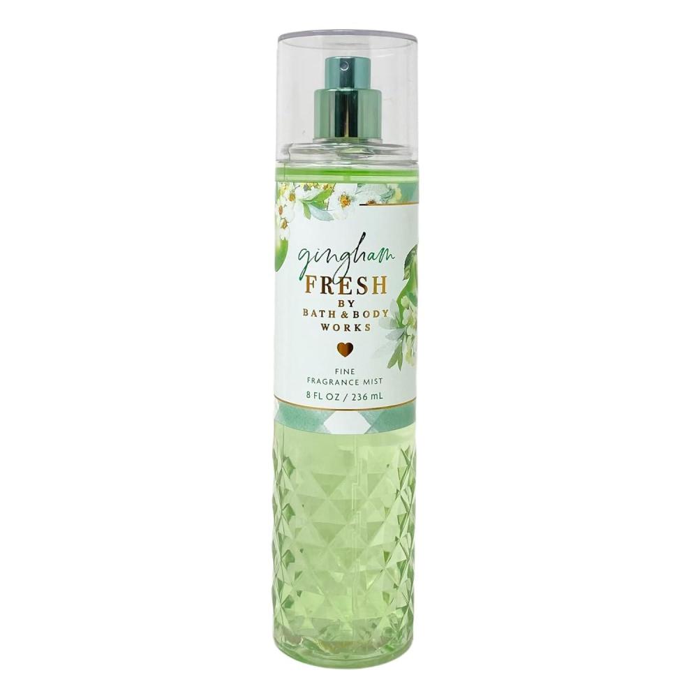 image:imageBath amp Body Works Gingham Gorgeous Fine Fragrance Mist Body Spray amp Perfume for Women LongLasting Personal Fragrance Pink Strawberries Peony Blooms and Peach Nectar Scent 8 fl oz 1 PackGingham Fresh