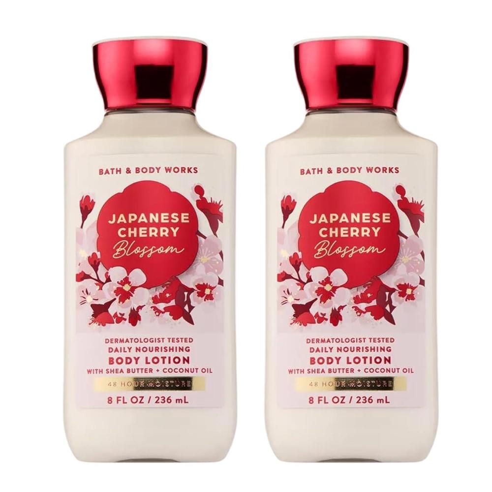 image:imageBath amp Body Works Japanese Cherry Blossom Body Lotion Lightweight Daily Moisturizer with Shea Butter amp Coconut Oil Iconic Floral Scent 8 fl oz  2 Pack8 Fl Oz Pack of 2