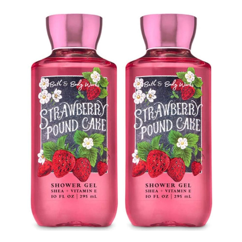 image:imageBath amp Body Works Japanese Cherry Blossom Body Wash Nourishing Cleanser with ProVitamin B5 amp Aloe Iconic Floral Scent Gentle for Daily Use 10 fl oz  1 PackStrawberry Pound Cake Bottle ArtworkColor May Vary