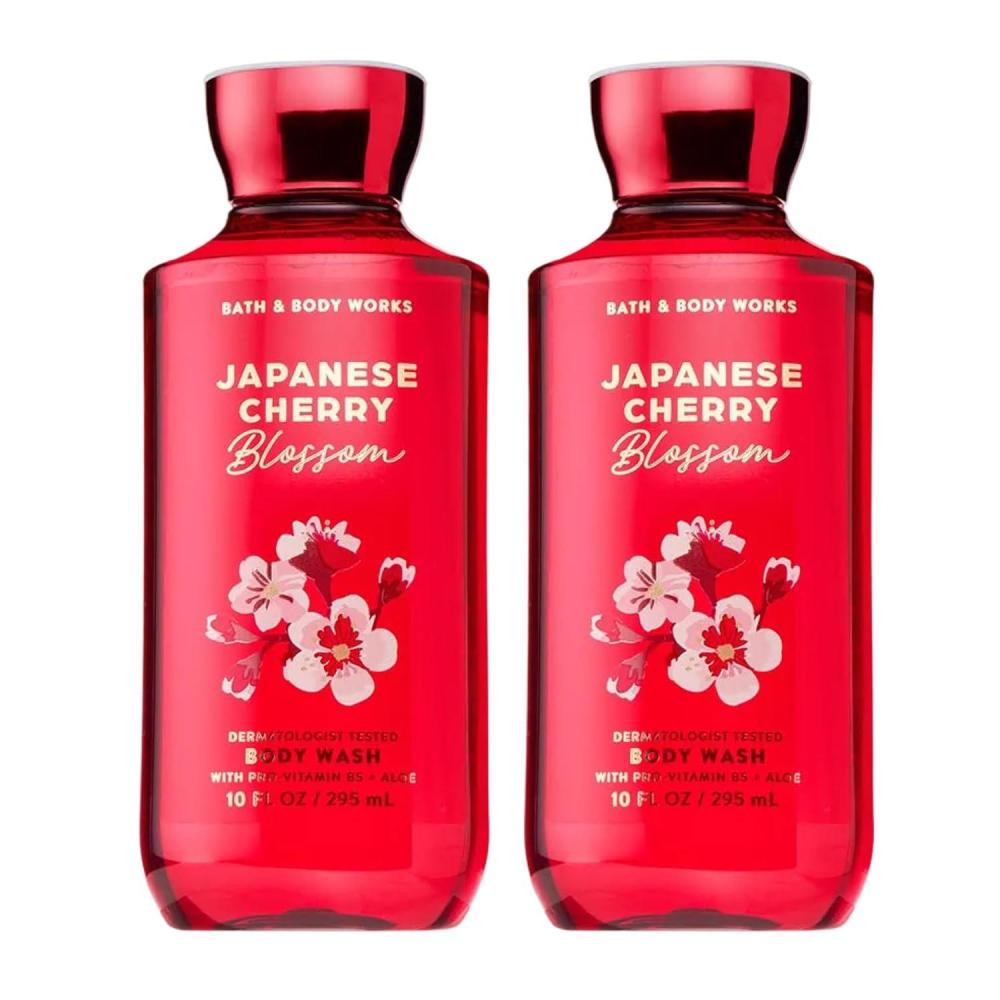image:imageBath amp Body Works Japanese Cherry Blossom Body Wash Nourishing Cleanser with ProVitamin B5 amp Aloe Iconic Floral Scent Gentle for Daily Use 10 fl oz 2 Pack