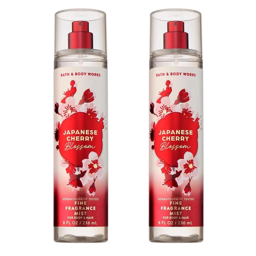 image:imageBath amp Body Works Japanese Cherry Blossom Fine Fragrance Mist Body Spray amp Perfume for Women LongLasting Personal Fragrance Iconic Floral Scent 8 fl oz  2 Pack