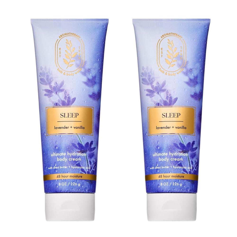 image:imageBath amp Body Works Lavender Vanilla Aromatherapy Body Cream Ultimate Hydration Moisturizer with Shea Butter amp Hyaluronic Acid for Dry Skin 8 fl oz 2 Pack