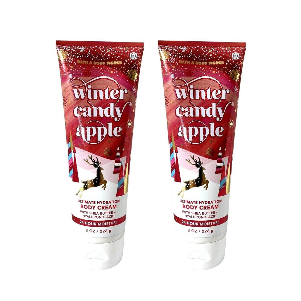 image:imageBath amp Body Works Lavender Vanilla Aromatherapy Body Cream Ultimate Hydration Moisturizer with Shea Butter amp Hyaluronic Acid for Dry Skin 8 fl oz  1 PackWinter Candy Apple Bottle Design May Vary