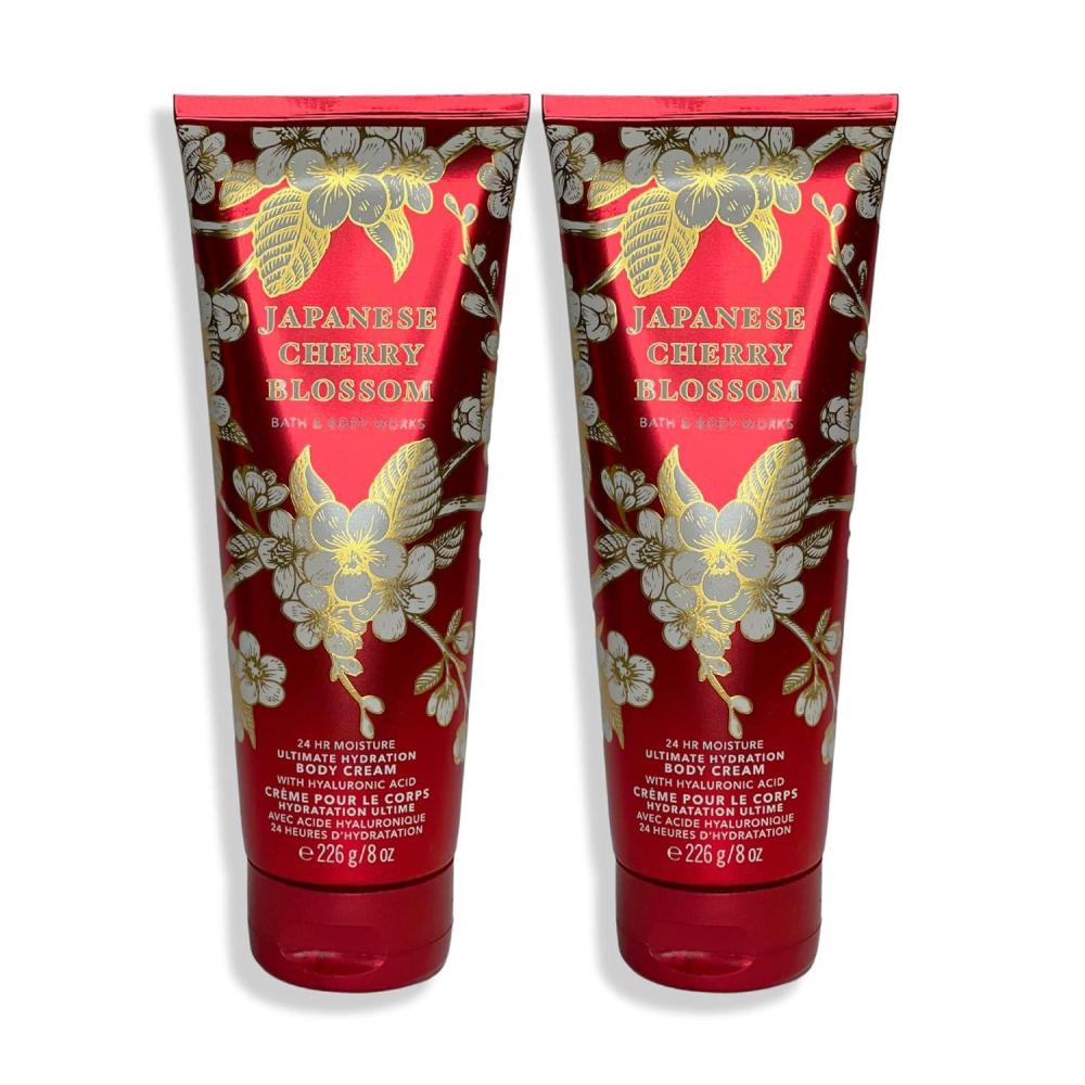 image:imageBath amp Body Works Lavender Vanilla Aromatherapy Body Cream Ultimate Hydration Moisturizer with Shea Butter amp Hyaluronic Acid for Dry Skin 8 fl oz 1 PackJapanese Cherry Blossom