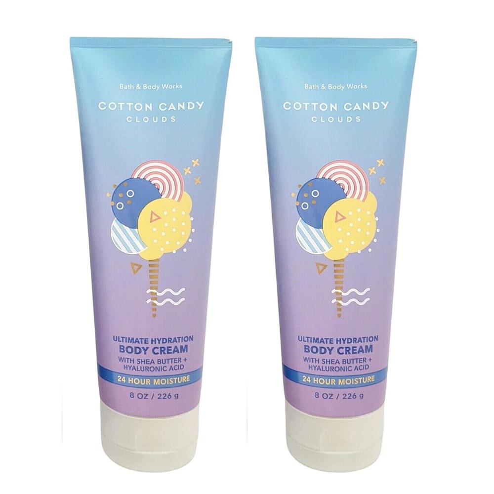image:imageBath amp Body Works Lavender Vanilla Aromatherapy Body Cream Ultimate Hydration Moisturizer with Shea Butter amp Hyaluronic Acid for Dry Skin 8 fl oz  1 PackCotton Candy Clouds bottle artworkcolor may vary