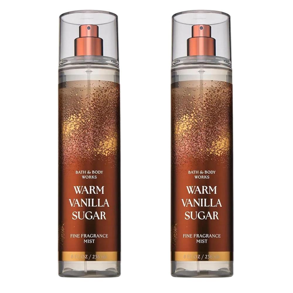 image:imageBath amp Body Works Warm Vanilla Sugar Fine Fragrance Mist Body Spray amp Perfume for Women LongLasting Personal Fragrance Sparkling Sugar and Sweet Vanilla Scent 8 fl oz 2 Pack