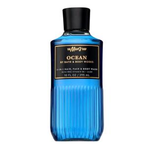 Bath & Body Works 3-in-1 Hair, Face & Body Wash for Men – Ocean Scent, Men’s Shampoo & Cleanser with Pro-Vitamin B5 & Aloe, Coastal Air & Cypress Scent, 10 fl oz – 2 Pack(Cypress)