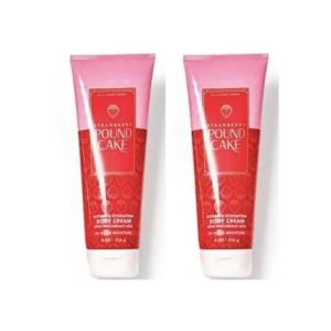 Bath & Body Works A Thousand Wishes Body Cream, Ultimate Hydration Moisturizer with Shea Butter & Hyaluronic Acid for Dry Skin, Prosecco and Peony Scent, 8 oz – 2 Pack(Strawberry Poundcaake)