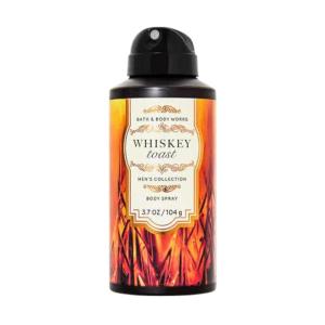 Bath & Body Works Body Spray for Men, Mahogany Teakwood Scent, Men’s Spray with Long-Lasting Personal Fragrance, Warm Woodsy & Masculine Scent, 8 oz – 1 Pack(Whiskey Toast)