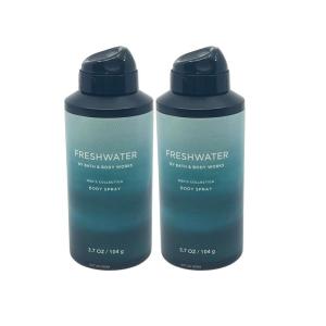 Bath & Body Works Body Spray for Men, Ocean Scent, Men’s Spray with Long-Lasting Personal Fragrance, Fresh Coastal Air & Cypress Scent, 3.7 oz – 1 Pack(Freshwater)