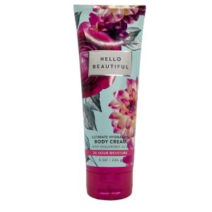 Bath & Body Works Lavender Vanilla Aromatherapy Body Cream, Ultimate Hydration Moisturizer with Shea Butter & Hyaluronic Acid for Dry Skin, 8 fl oz – 1 Pack(Hello Beautiful)