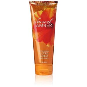 Bath & Body Works Lavender Vanilla Aromatherapy Body Cream, Ultimate Hydration Moisturizer with Shea Butter & Hyaluronic Acid for Dry Skin, 8 fl oz – 1 Pack(Sensual Amber)
