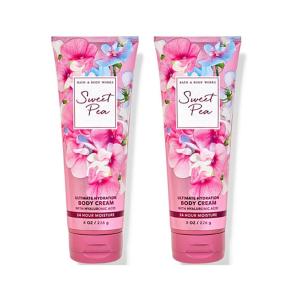 Bath & Body Works Lavender Vanilla Aromatherapy Body Cream, Ultimate Hydration Moisturizer with Shea Butter & Hyaluronic Acid for Dry Skin, 8 fl oz – 1 Pack(Sweet Pea)