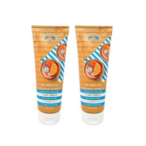Bath & Body Works Lavender Vanilla Aromatherapy Body Cream, Ultimate Hydration Moisturizer with Shea Butter & Hyaluronic Acid for Dry Skin, 8 fl oz – 1 Pack(Orange)