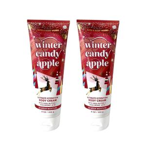 Bath & Body Works Lavender Vanilla Aromatherapy Body Cream, Ultimate Hydration Moisturizer with Shea Butter & Hyaluronic Acid for Dry Skin, 8 fl oz – 1 Pack(Winter Candy Apple (Bottle Design May Vary))