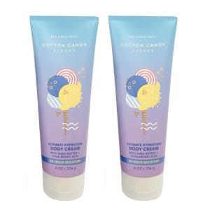 Bath & Body Works Lavender Vanilla Aromatherapy Body Cream, Ultimate Hydration Moisturizer with Shea Butter & Hyaluronic Acid for Dry Skin, 8 fl oz – 1 Pack(Cotton Candy Clouds (bottle artwork/color may vary))