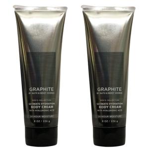 Bath & Body Works Lavender Vanilla Aromatherapy Body Cream, Ultimate Hydration Moisturizer with Shea Butter & Hyaluronic Acid for Dry Skin, 8 fl oz – 1 Pack(Graphite)