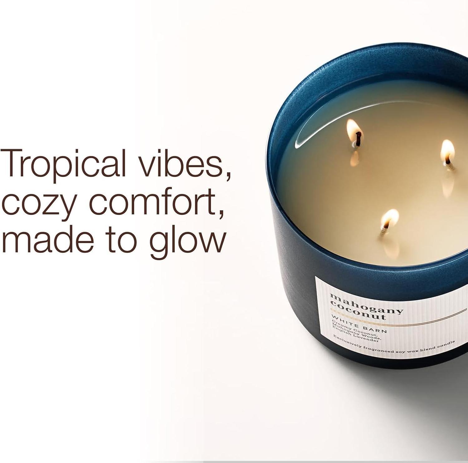 image:imageBath amp Body Works 3Wick Candle Mahogany Coconut Candle Strong Throw LongLasting Burn Up to 45 Hours Exclusively Fragranced Soy Wax Blend 145 oz 1 Pack