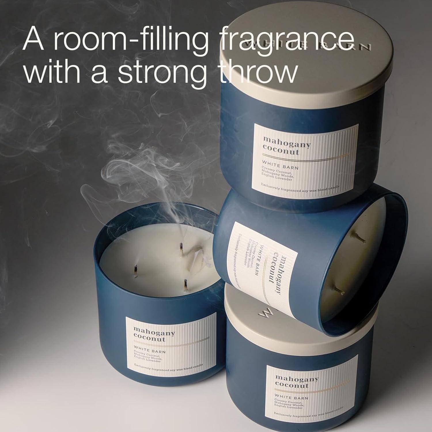 image:imageBath amp Body Works 3Wick Candle Mahogany Coconut Candle Strong Throw LongLasting Burn Up to 45 Hours Exclusively Fragranced Soy Wax Blend 145 oz 1 Pack