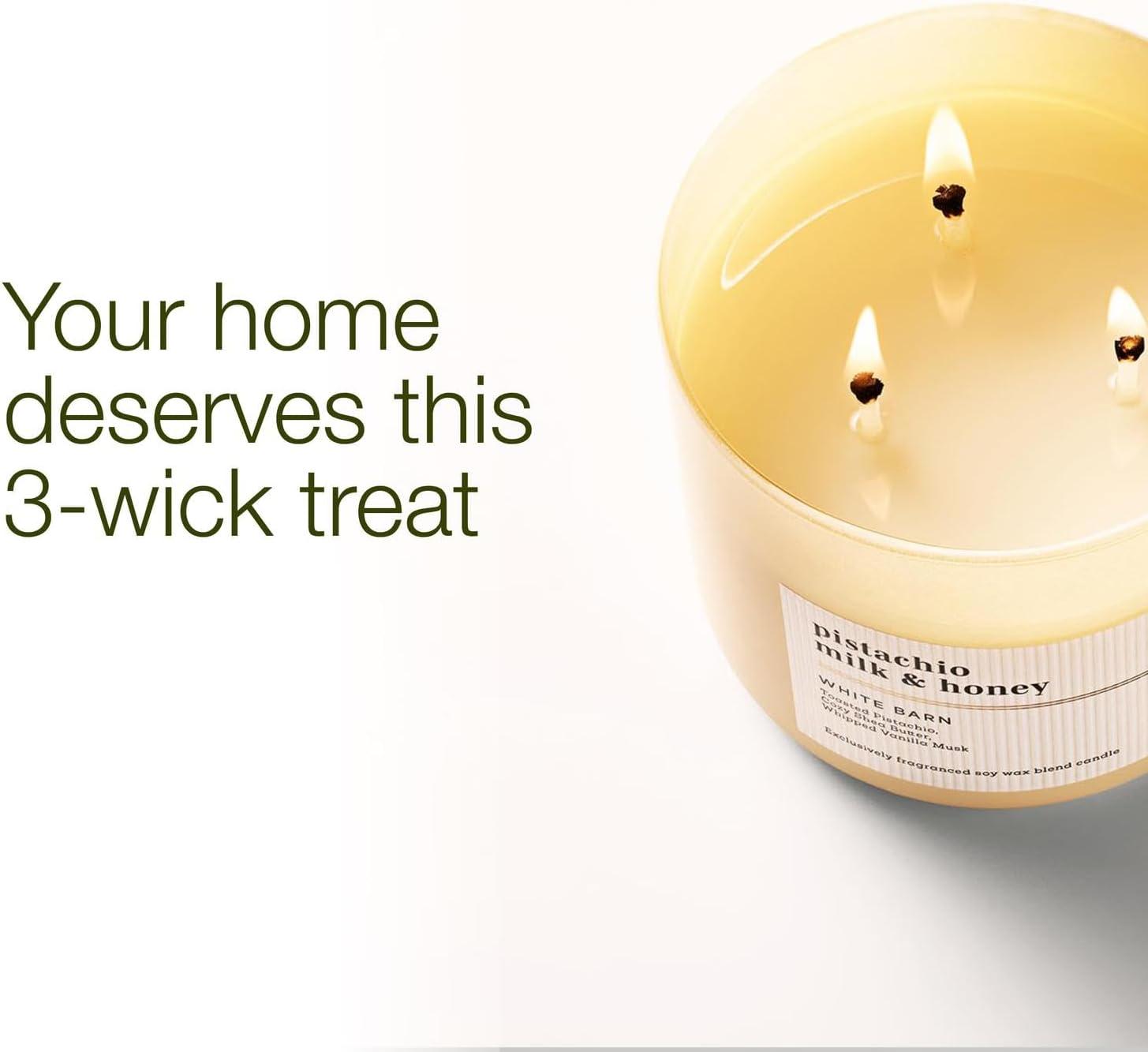 image:imageBath amp Body Works 3Wick Candle Pistachio Milk amp Honey Candle Strong Throw LongLasting Burn Up to 45 Hours Exclusively Fragranced Soy Wax Blend 145 oz 1 Pack