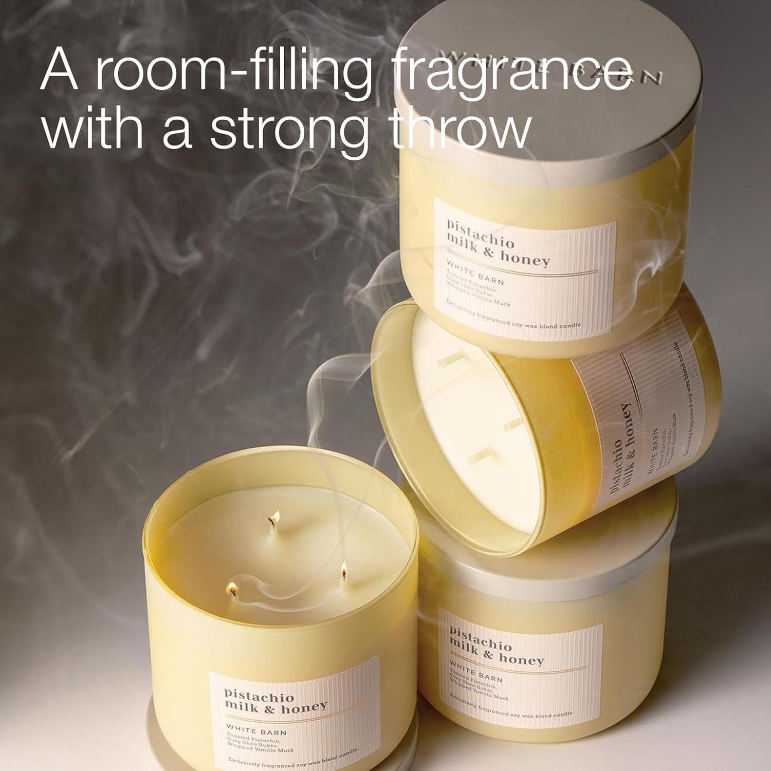image:imageBath amp Body Works 3Wick Candle Pistachio Milk amp Honey Candle Strong Throw LongLasting Burn Up to 45 Hours Exclusively Fragranced Soy Wax Blend 145 oz 2 Pack