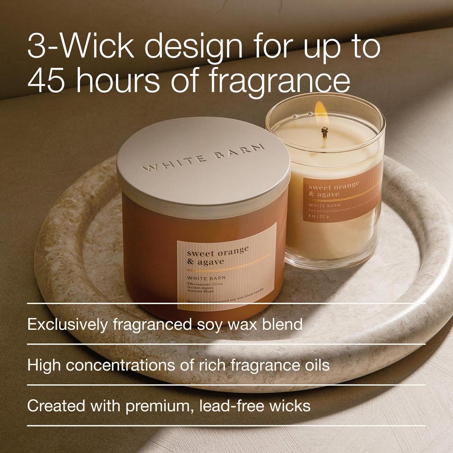 image:imageBath amp Body Works 3Wick Candle Sweet Orange amp Agave Citrus Candle Strong Throw LongLasting Burn Up to 45 Hours Exclusively Fragranced Soy Wax Blend 145 oz 1 Pack