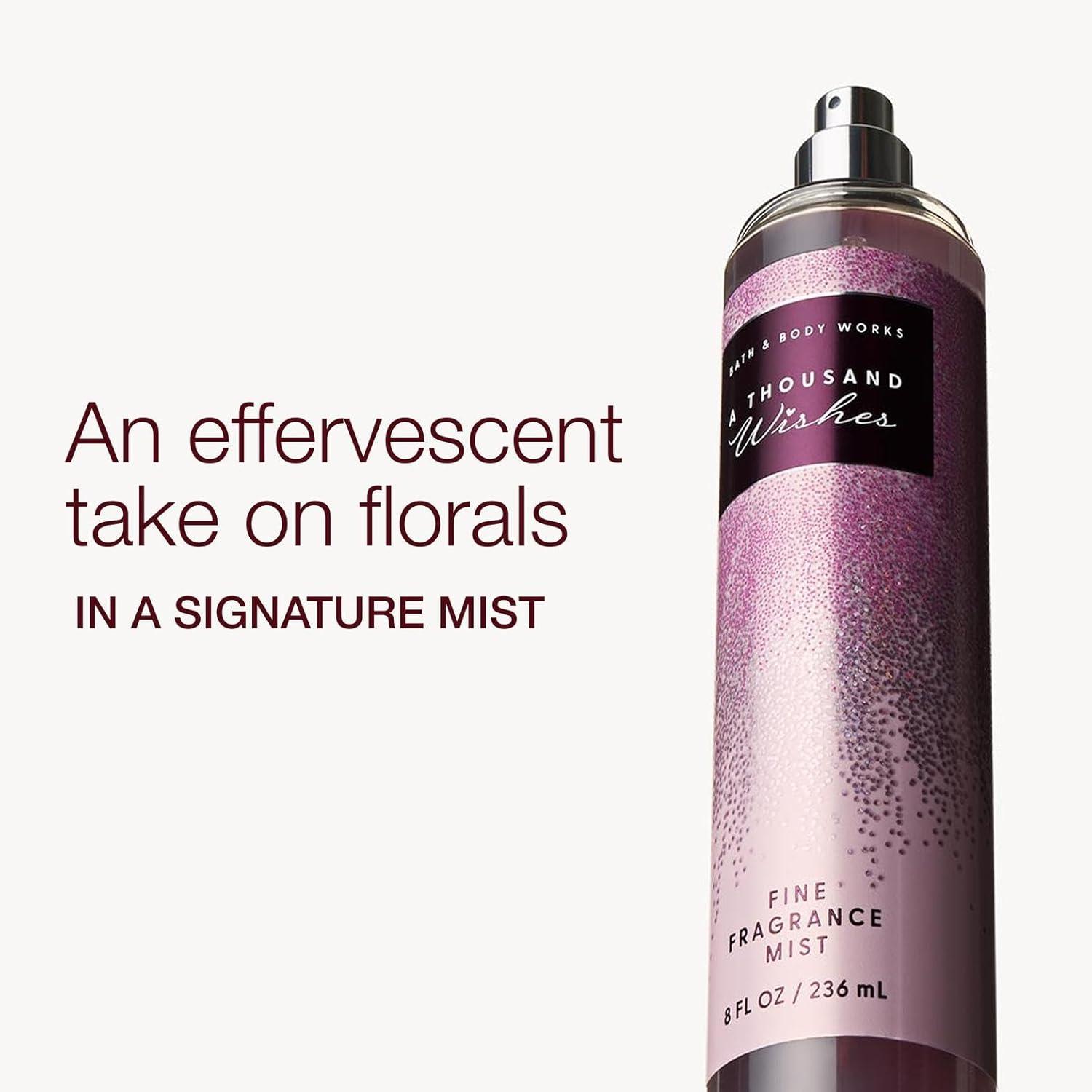 image:imageBath amp Body Works A Thousand Wishes Fine Fragrance Mist Body Spray amp Perfume for Women LongLasting Personal Fragrance Sparkling Prosecco amp Peony Scent 8 fl oz 1 Pack