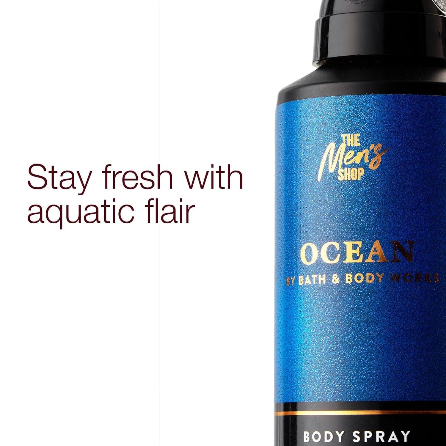 image:imageBath amp Body Works Body Spray for Men Ocean Scent Mens Spray with LongLasting Personal Fragrance Fresh Coastal Air amp Cypress Scent 8 oz 2 Pack