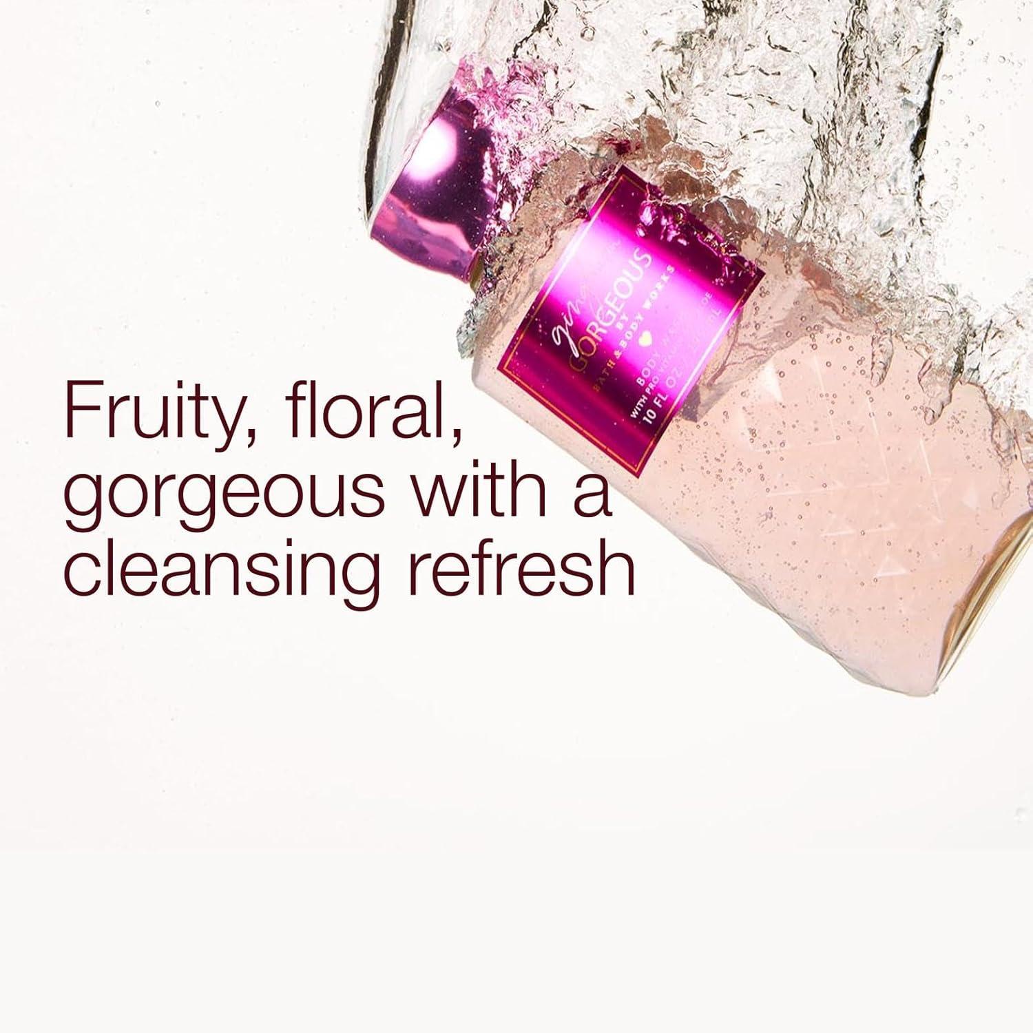 image:imageBath amp Body Works Gingham Gorgeous Body Wash Nourishing Cleanser with ProVitamin B5 amp Aloe Pink Strawberries Peony Blooms and Peach Nectar Gentle for Daily Use 10 fl oz 1 Pack