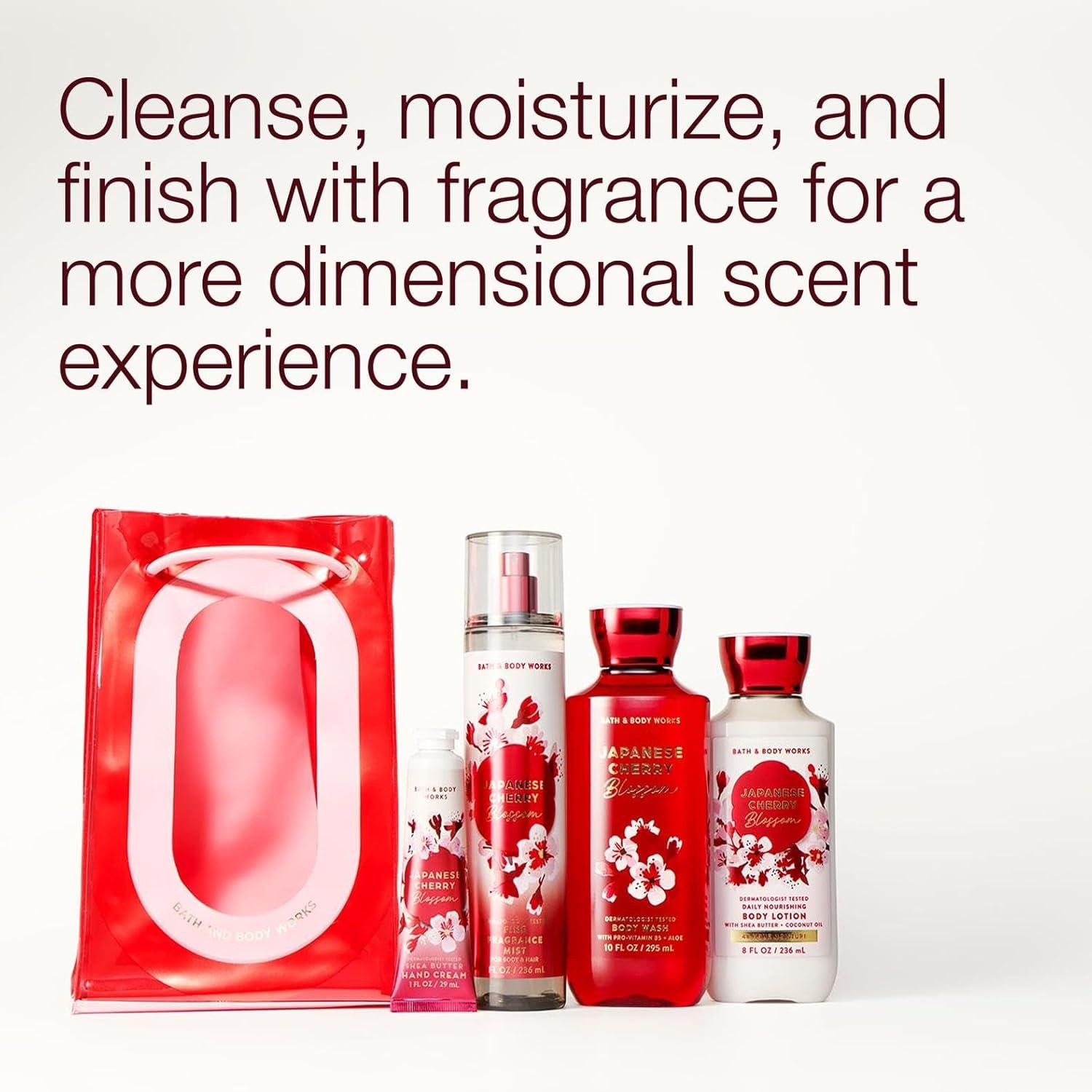 image:imageBath amp Body Works Japanese Cherry Blossom Gift Set with Body Wash Fine Fragrance Mist Lotion amp Hand Cream Personal Care Collection for Gifting or Individual Use Iconic Floral Scent 1 Pack