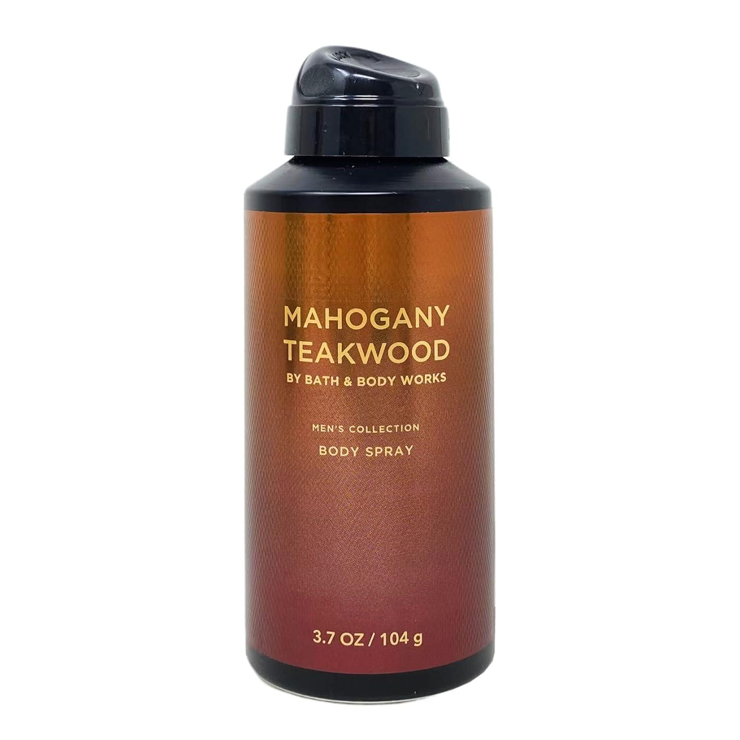 image:imageBath amp Body Works Mens Collection Mahogany Teakwood 3 Piece Gift Set Body Cream 3in1 Hair Face amp Body Wash Body Spray with a Cabin Spice Bar Soap Full Size
