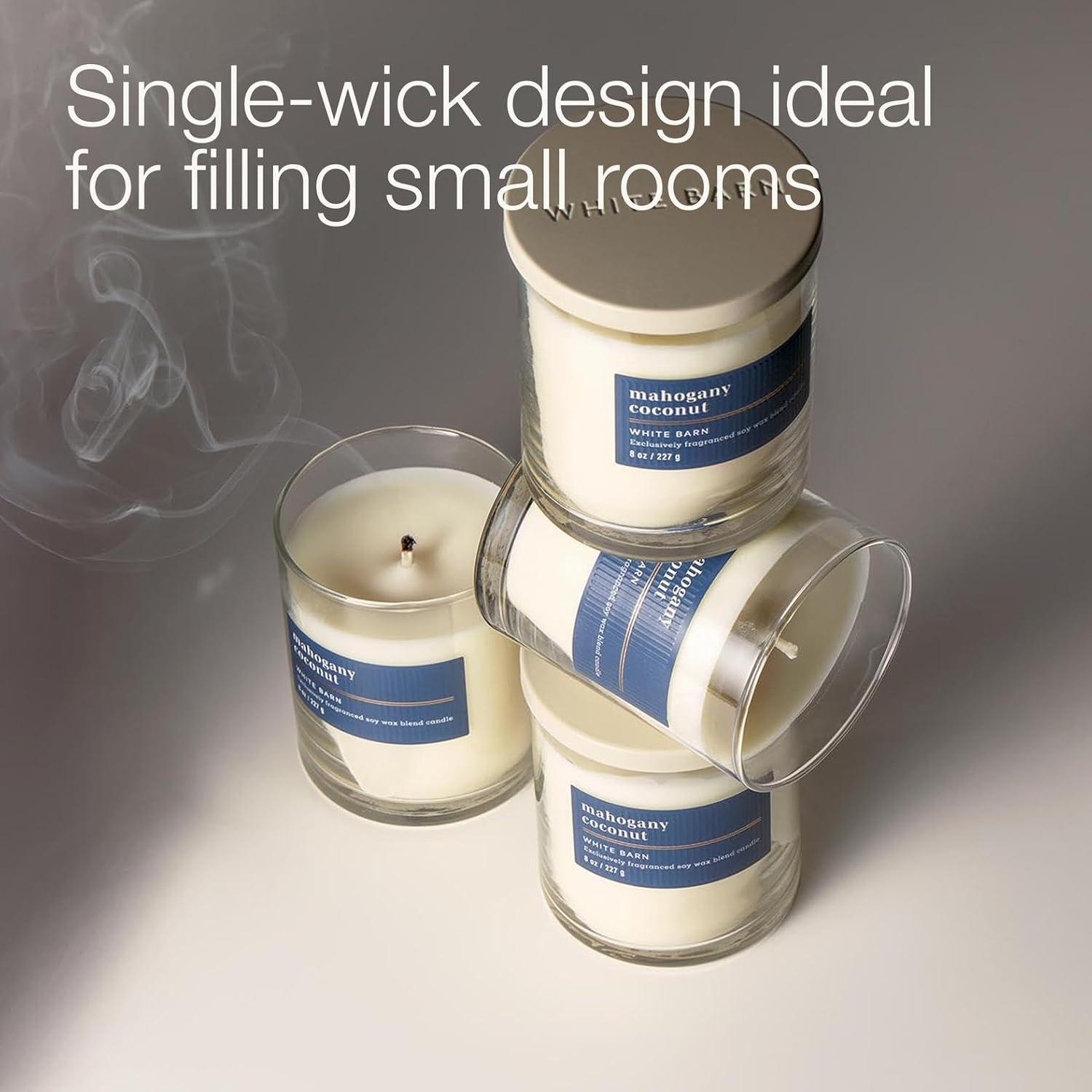 image:imageBath amp Body Works Single Wick Candle Mahogany Coconut Candle LongLasting Burn Up to 45 Hours Exclusively Fragranced Soy Wax Blend 8 oz 2 Pack