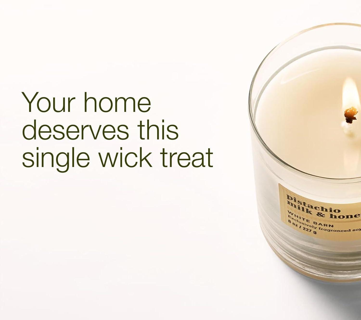 image:imageBath amp Body Works Single Wick Candle Pistachio Milk amp Honey Candle LongLasting Burn Up to 45 Hours Exclusively Fragranced Soy Wax Blend 8 oz 2 Pack