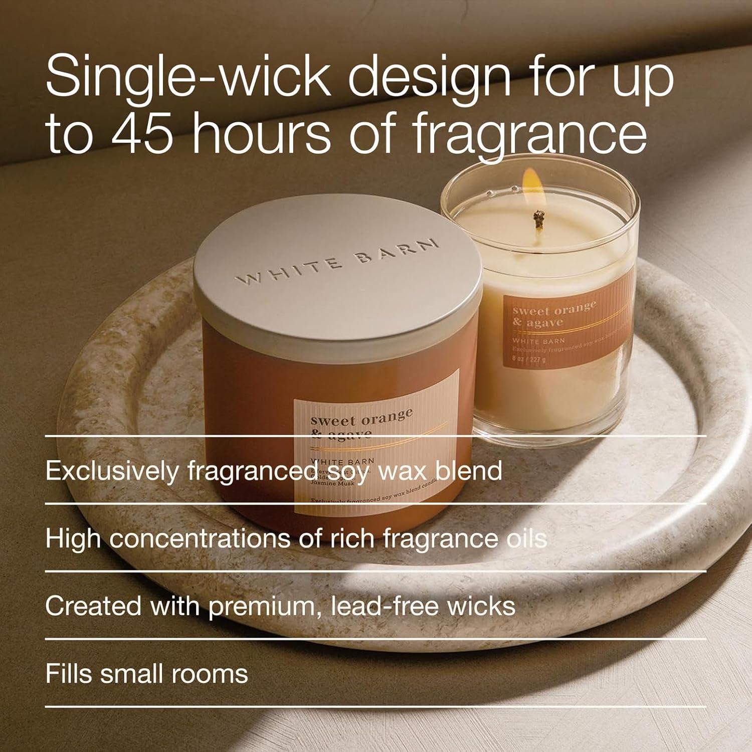 image:imageBath amp Body Works Single Wick Candle Sweet Orange amp Agave Candle LongLasting Burn Up to 45 Hours Exclusively Fragranced Soy Wax Blend 8 oz 1 Pack