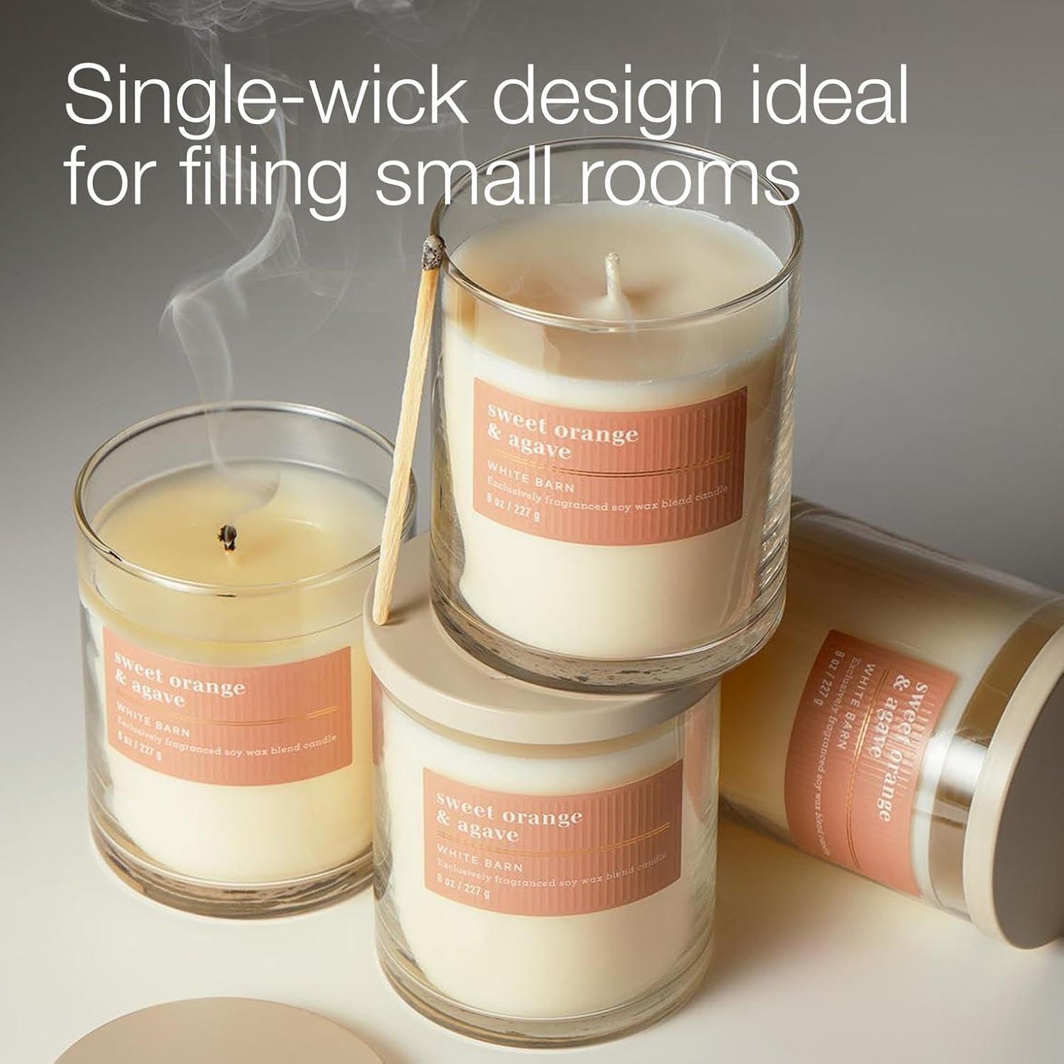 image:imageBath amp Body Works Single Wick Candle Sweet Orange amp Agave Candle LongLasting Burn Up to 45 Hours Exclusively Fragranced Soy Wax Blend 8 oz 2 Pack
