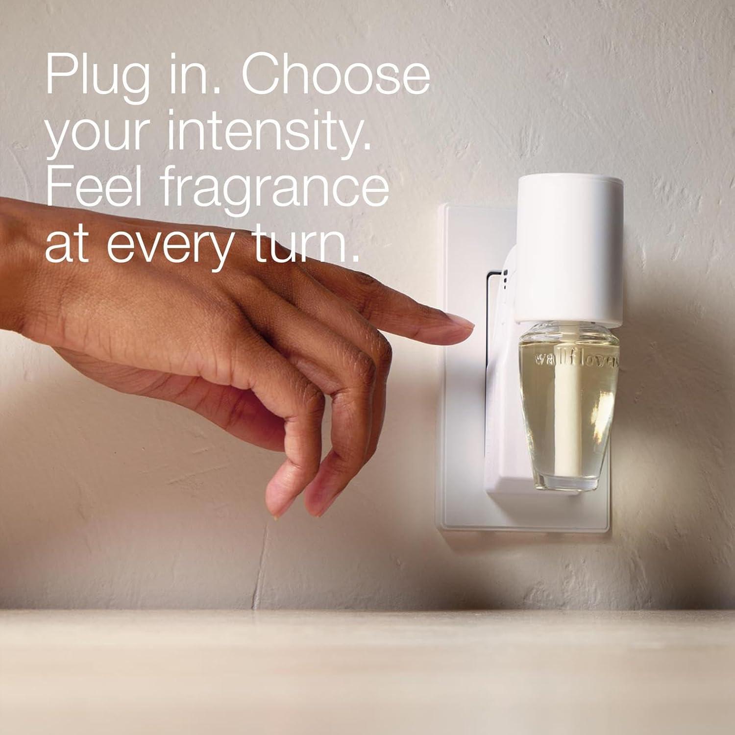 image:imageBath amp Body Works Wallflowers Fragrance Plug White Scent Control PlugIn Air Freshener Device with 3 Intensity Levels for Bedrooms Bathrooms amp Living Spaces 1 Pack