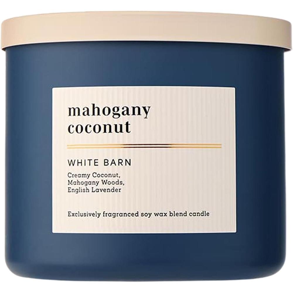 image:imageBath amp Body Works 3Wick Candle Mahogany Coconut Candle Strong Throw LongLasting Burn Up to 45 Hours Exclusively Fragranced Soy Wax Blend 145 oz 1 Pack