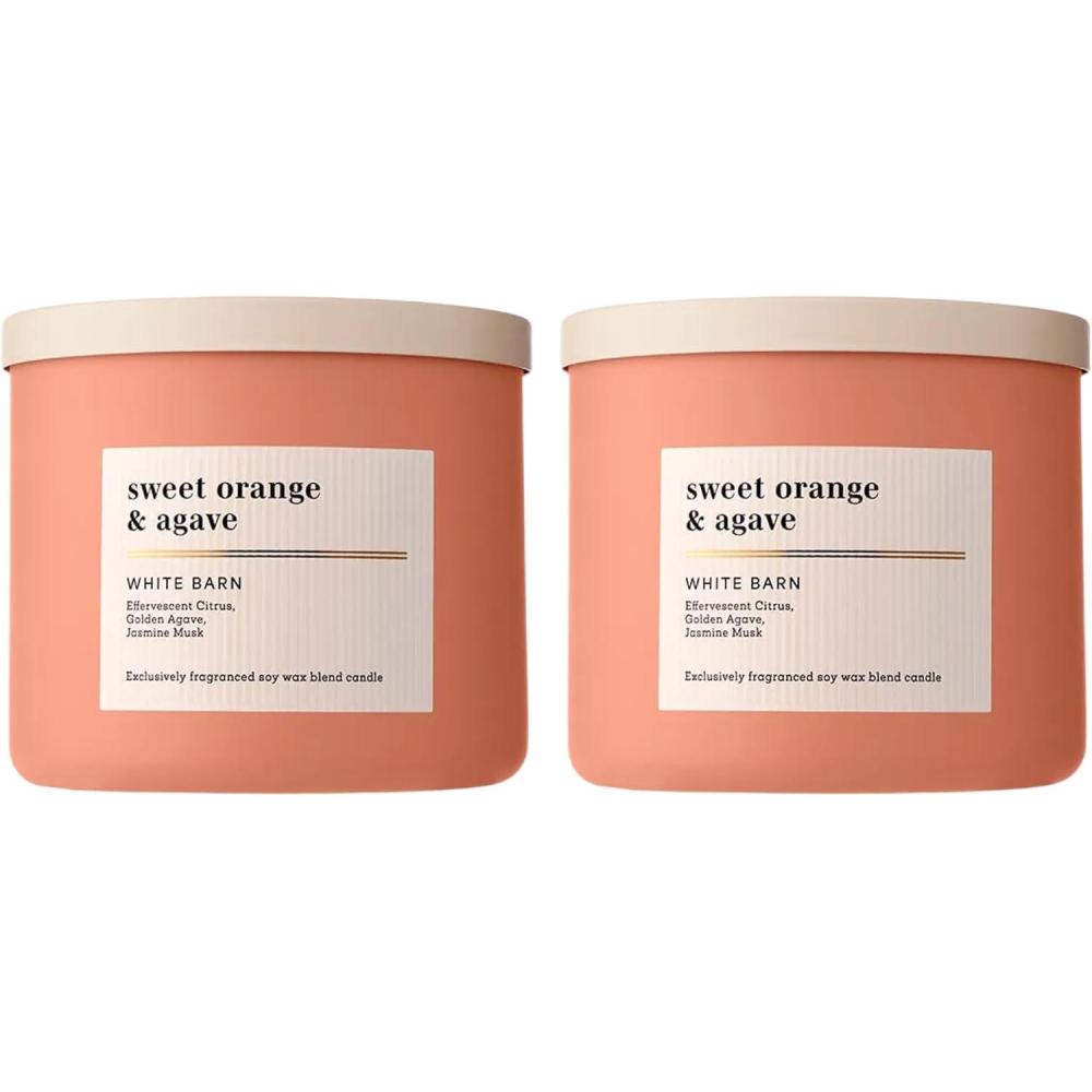 image:imageBath amp Body Works 3Wick Candle Sweet Orange amp Agave Citrus Candle Strong Throw LongLasting Burn Up to 45 Hours Exclusively Fragranced Soy Wax Blend 145 oz 2 Pack