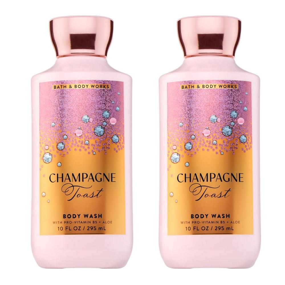 image:imageBath amp Body Works Champagne Toast Body Wash Nourishing Cleanser with ProVitamin B5 amp Aloe Bubbly Champagne amp Sparkling Berry Scent Gentle for Daily Use 10 fl oz 2 Pack