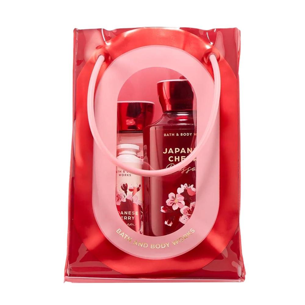 image:imageBath amp Body Works Japanese Cherry Blossom Gift Set with Body Wash Fine Fragrance Mist Lotion amp Hand Cream  Personal Care Collection for Gifting or Individual Use Iconic Floral Scent  1 Pack
