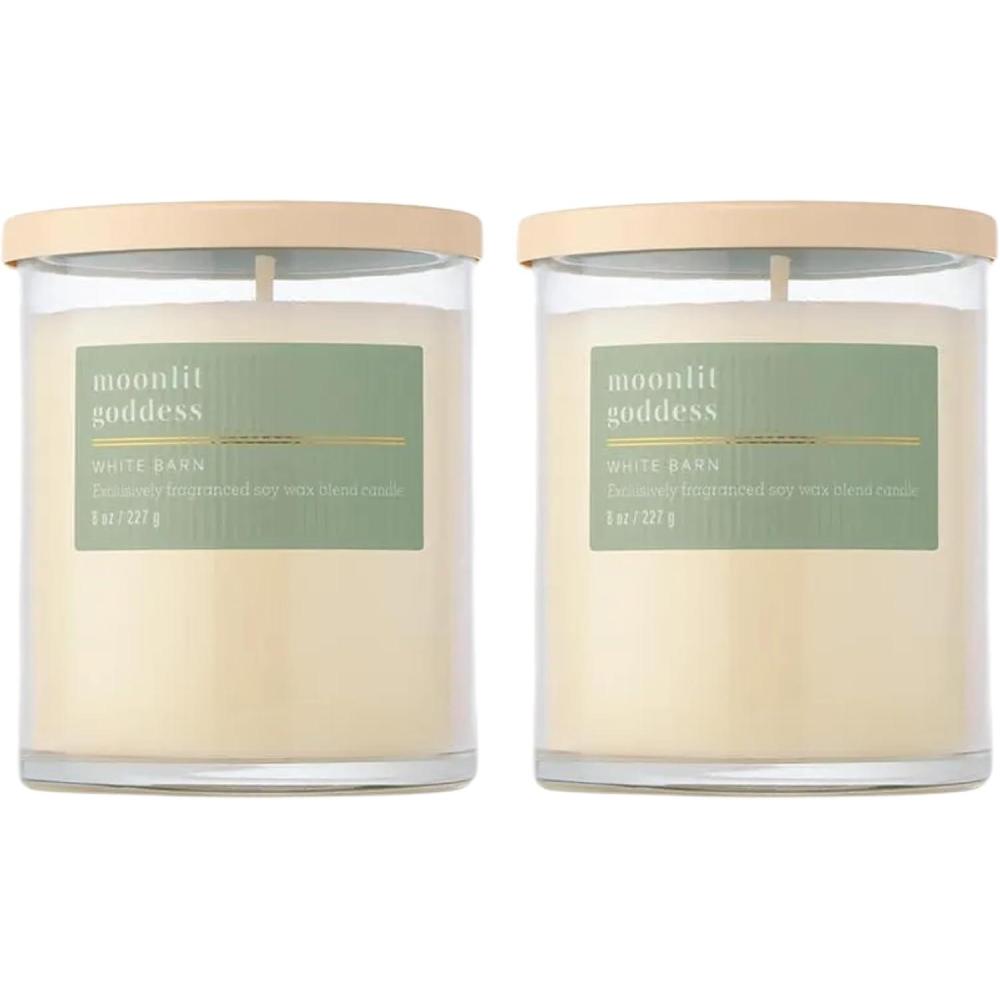 image:imageBath amp Body Works Single Wick Candle Moonlit Goddess Candle LongLasting Burn Up to 45 Hours Exclusively Fragranced Soy Wax Blend 8 oz 2 Pack