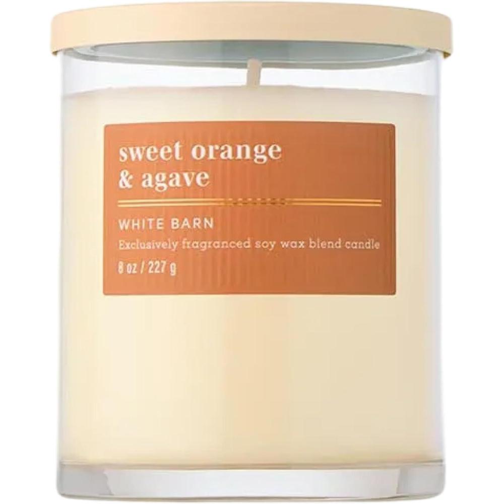 image:imageBath amp Body Works Single Wick Candle Sweet Orange amp Agave Candle LongLasting Burn Up to 45 Hours Exclusively Fragranced Soy Wax Blend 8 oz 1 Pack
