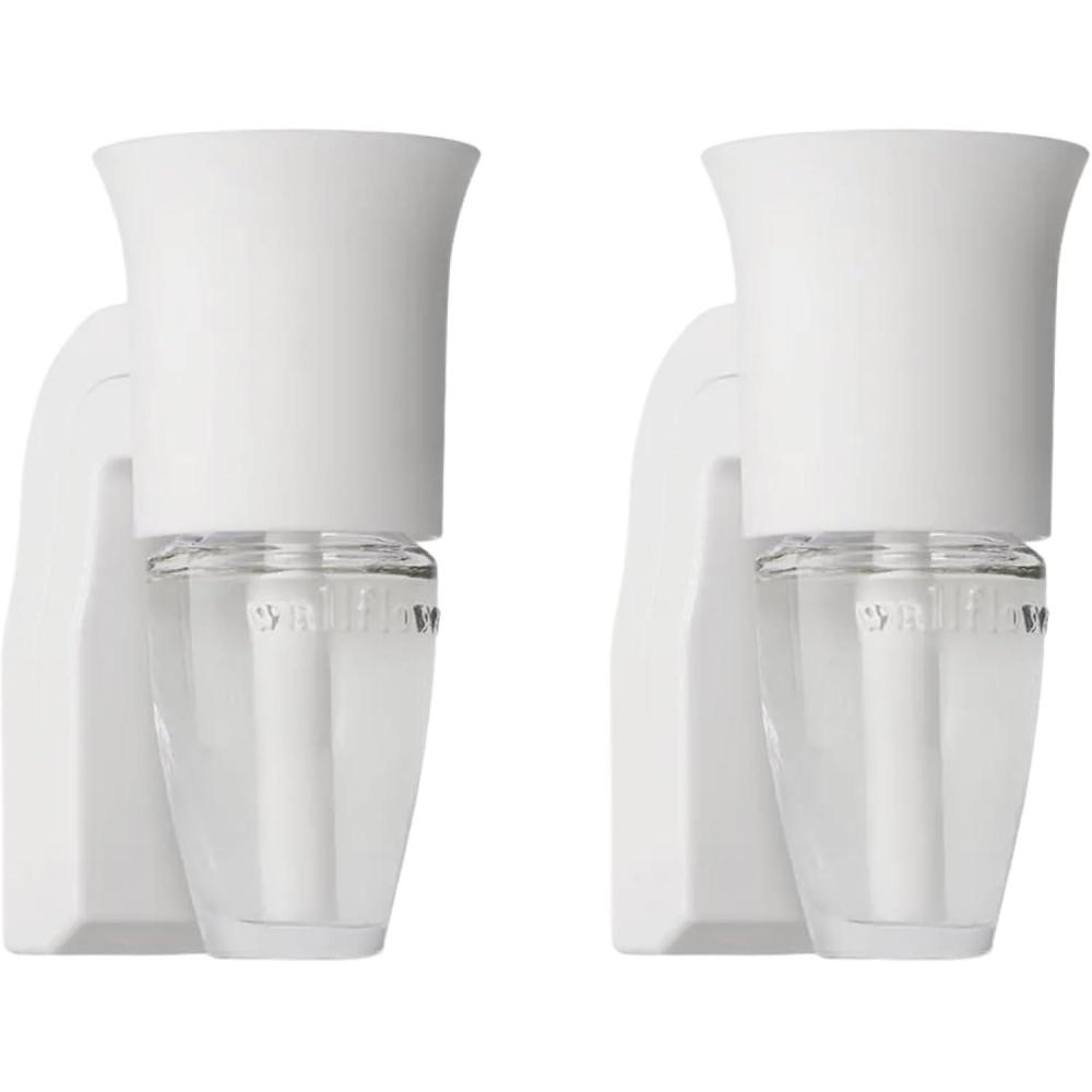 image:imageBath amp Body Works Wallflowers Fragrance Plug White Flare Design Plugin Air Freshener Device for Bedrooms Bathrooms amp Living Spaces 2 Pack