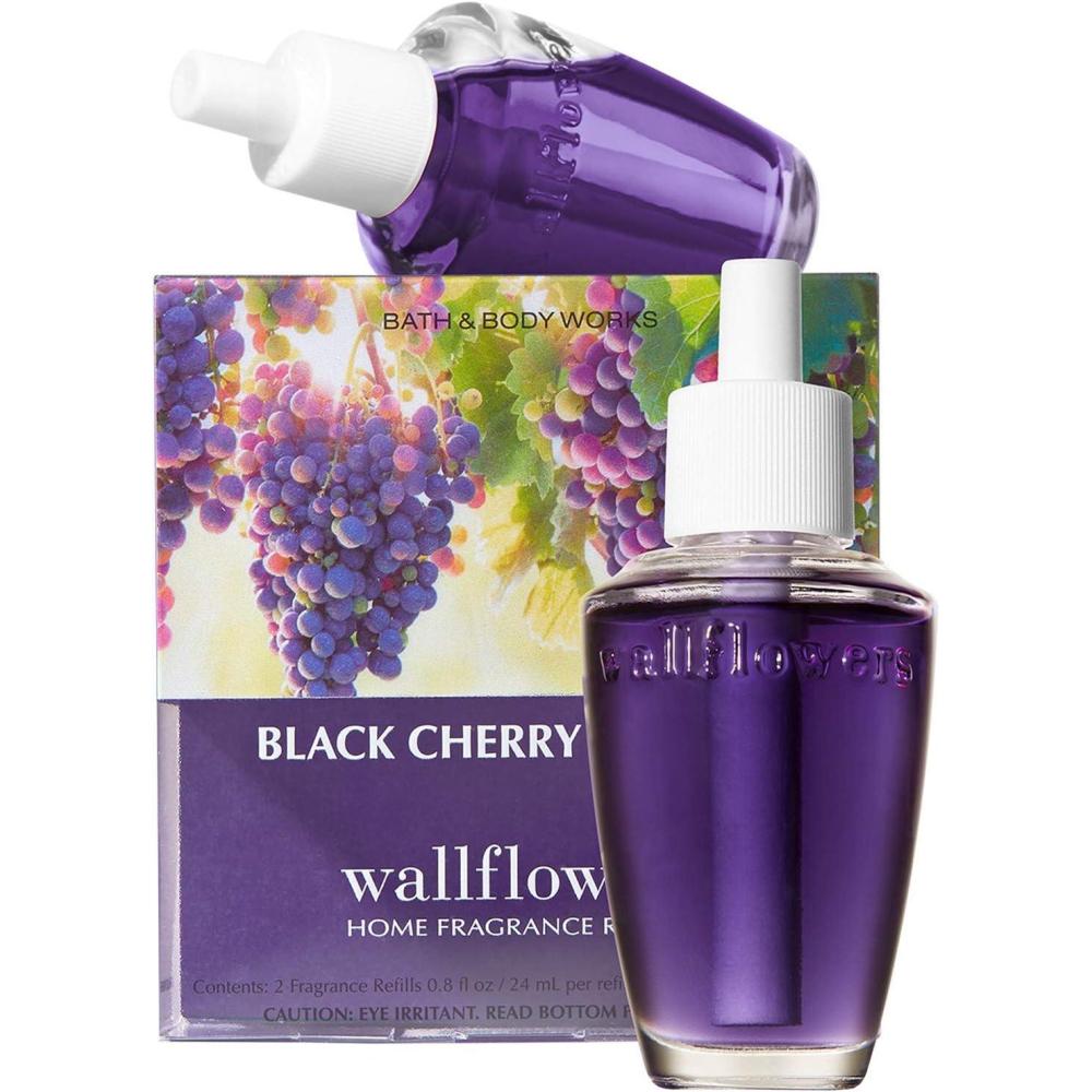 image:imageBath amp Body Works Wallflowers Refills Eucalyptus Spearmint Scent PlugIn Air Freshener Refills for Bedrooms Bathrooms amp Living Spaces 2 PackBlack Cherry Merlot