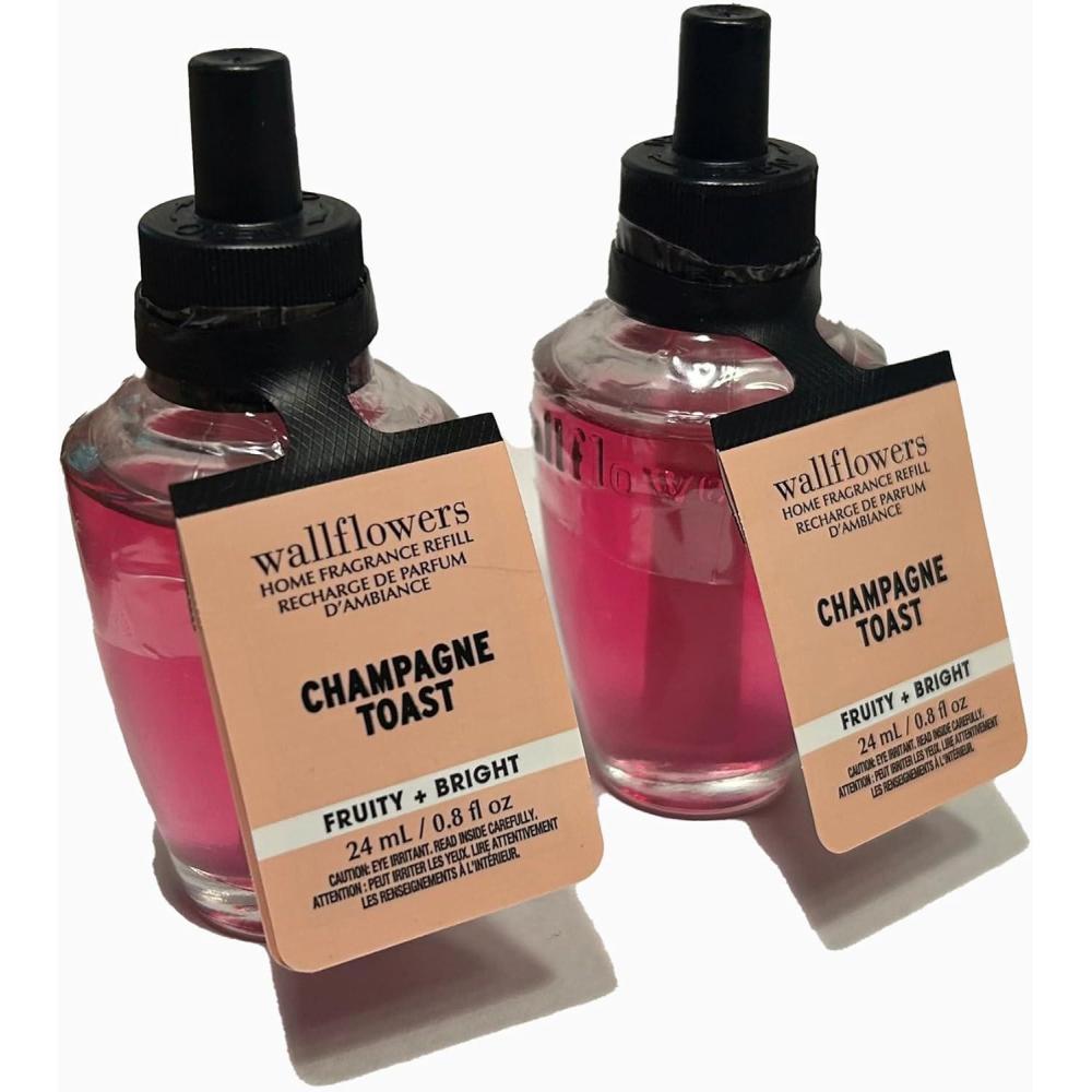 image:imageBath amp Body Works Wallflowers Refills Eucalyptus Spearmint Scent PlugIn Air Freshener Refills for Bedrooms Bathrooms amp Living Spaces 2 PackBubbly Champagne  Sparkling Berries  Juicy Tangerine